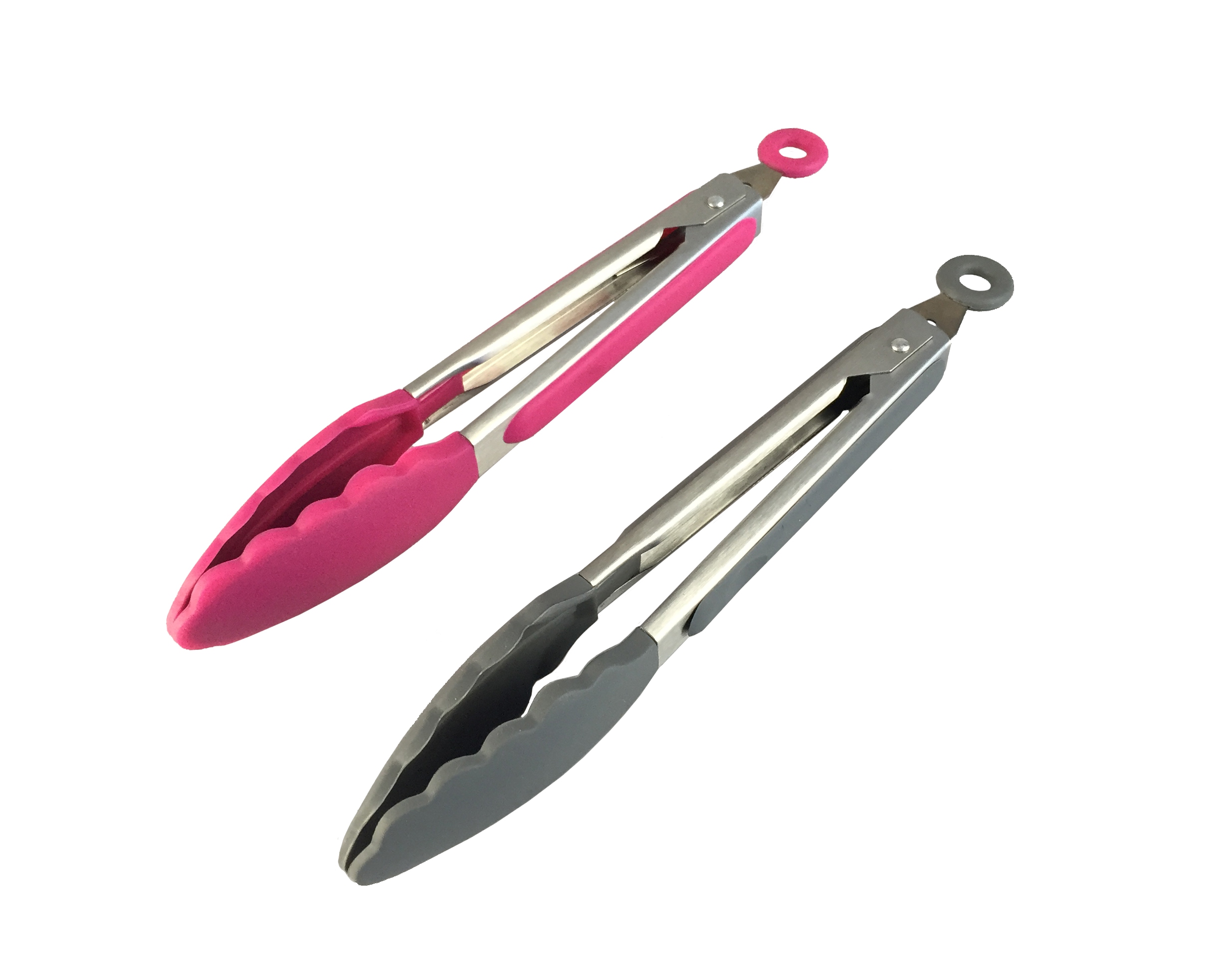 KT-309 NBLK Silicone Tongs